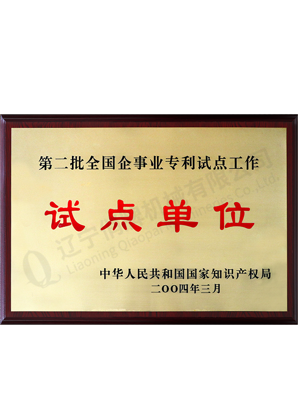 第二批天下企奇跡專利試點任務 試點單元